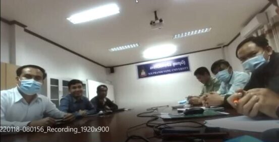One-to-One Team Meeting with Souphanouvong University Jan 18, 2022